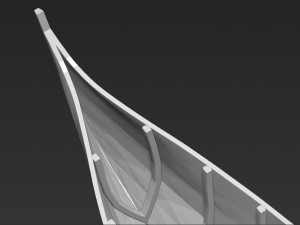 elven boat from lothlorien lord of the rings stl obj 3D-printmodel