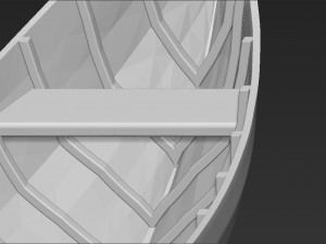 elven boat from lothlorien lord of the rings stl obj 3D-printmodel