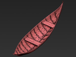 elven boat from lothlorien lord of the rings stl obj 3D-printmodel