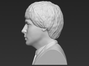 paul mccartney bust 3d printing ready stl obj 3Dプリントモデル
