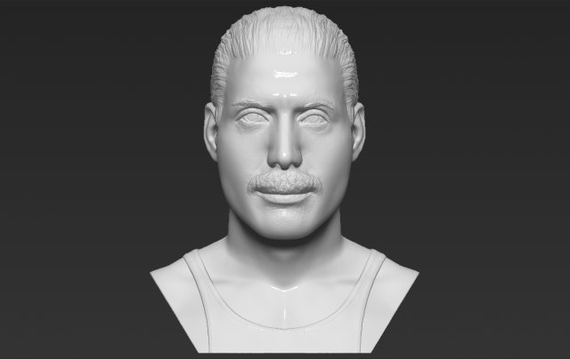 freddie mercury bust 3d printing ready stl obj formats Model do druku 3D .c4d .max .obj .3ds .fbx .stl .blend 