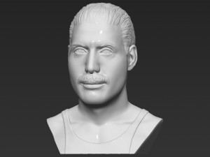 freddie mercury bust 3d printing ready stl obj formats Model do druku 3D