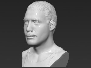 freddie mercury bust 3d printing ready stl obj formats Model do druku 3D