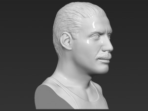 freddie mercury bust 3d printing ready stl obj formats Model do druku 3D