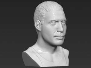 freddie mercury bust 3d printing ready stl obj formats Model do druku 3D