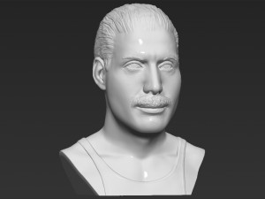 freddie mercury bust 3d printing ready stl obj formats Model do druku 3D