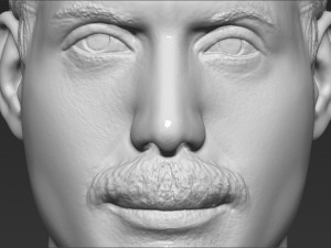 freddie mercury bust 3d printing ready stl obj formats Model do druku 3D