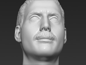 freddie mercury bust 3d printing ready stl obj formats Model do druku 3D