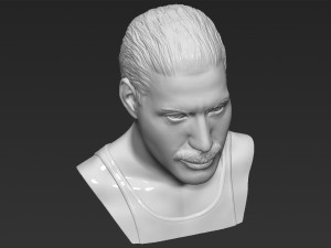 freddie mercury bust 3d printing ready stl obj formats Model do druku 3D