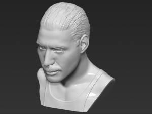 freddie mercury bust 3d printing ready stl obj formats Model do druku 3D