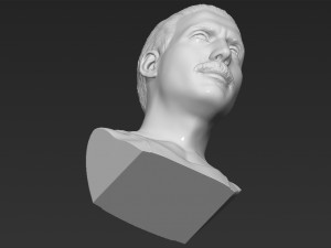 freddie mercury bust 3d printing ready stl obj formats Model do druku 3D