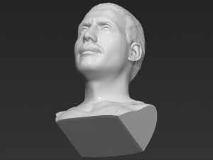 freddie mercury bust 3d printing ready stl obj formats Model do druku 3D