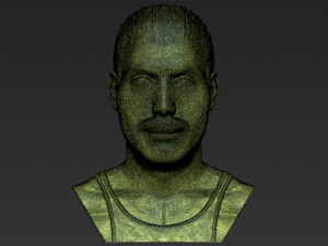 freddie mercury bust 3d printing ready stl obj formats Model do druku 3D