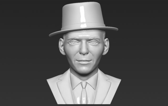 frank sinatra bust 3d printing ready stl obj formats 3D 프린트 모델 .c4d .max .obj .3ds .fbx .stl .blend 