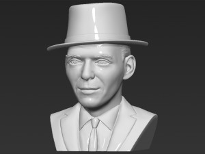 frank sinatra bust 3d printing ready stl obj formats 3D 프린트 모델