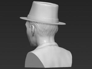 frank sinatra bust 3d printing ready stl obj formats 3D 프린트 모델