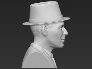 frank sinatra bust 3d printing ready stl obj formats 3D 프린트 모델
