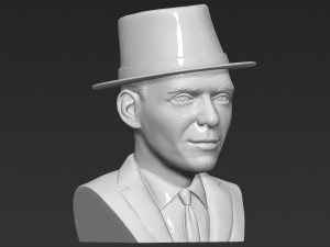 frank sinatra bust 3d printing ready stl obj formats 3D 프린트 모델