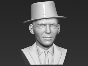 frank sinatra bust 3d printing ready stl obj formats 3D 프린트 모델