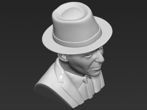 frank sinatra bust 3d printing ready stl obj formats 3D 프린트 모델