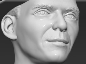 frank sinatra bust 3d printing ready stl obj formats 3D 프린트 모델