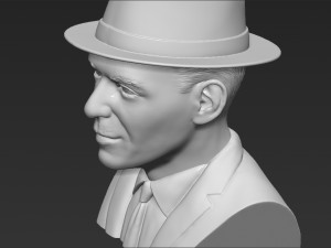 frank sinatra bust 3d printing ready stl obj formats 3D 프린트 모델
