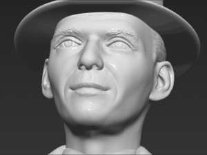 frank sinatra bust 3d printing ready stl obj formats 3D 프린트 모델