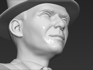 frank sinatra bust 3d printing ready stl obj formats 3D 프린트 모델