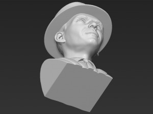 frank sinatra bust 3d printing ready stl obj formats 3D 프린트 모델