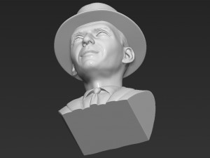 frank sinatra bust 3d printing ready stl obj formats 3D 프린트 모델