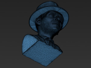 frank sinatra bust 3d printing ready stl obj formats 3D 프린트 모델