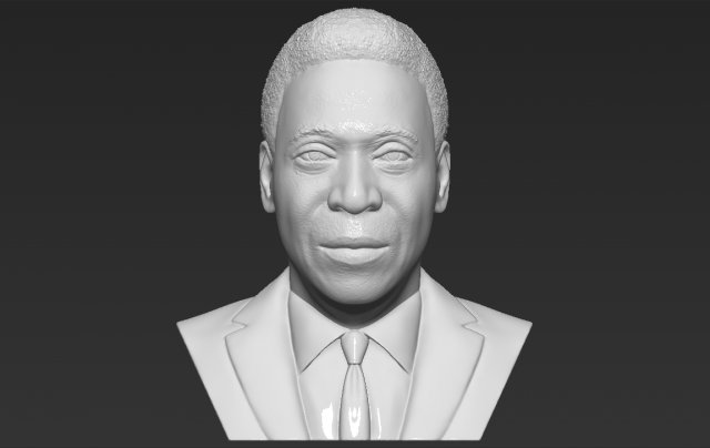 pele bust 3d printing ready stl obj formats Model do druku 3D .c4d .max .obj .3ds .fbx .stl .blend 