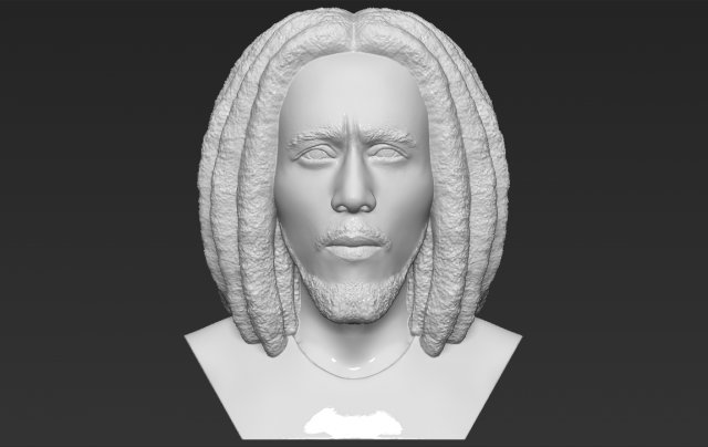 bob marley bust 3d printing ready stl obj formats Model Cetak 3D .c4d .max .obj .3ds .fbx .stl .blend 