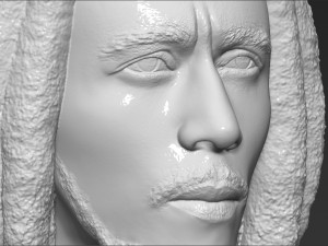 bob marley bust 3d printing ready stl obj formats Model Cetak 3D