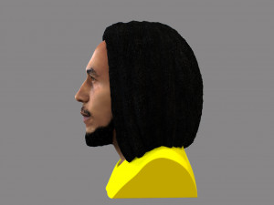 bob marley bust ready for full color 3d printing 3D 프린트 모델