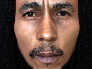 bob marley bust ready for full color 3d printing 3D 프린트 모델