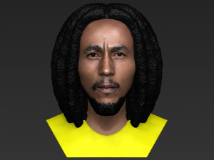 bob marley bust ready for full color 3d printing 3D 프린트 모델