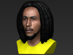 bob marley bust ready for full color 3d printing 3D 프린트 모델