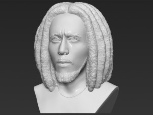 bob marley bust ready for full color 3d printing 3D 프린트 모델