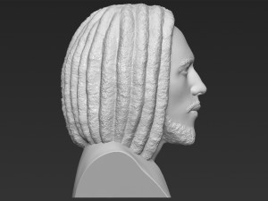 bob marley bust ready for full color 3d printing 3D 프린트 모델
