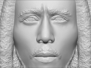 bob marley bust ready for full color 3d printing 3D 프린트 모델
