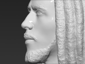bob marley bust ready for full color 3d printing 3D 프린트 모델