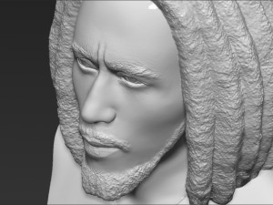 bob marley bust ready for full color 3d printing 3D 프린트 모델