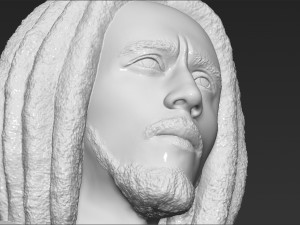 bob marley bust ready for full color 3d printing 3D 프린트 모델