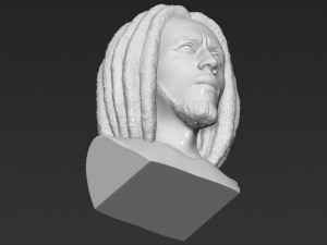 bob marley bust ready for full color 3d printing 3D 프린트 모델