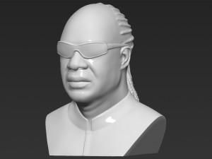 stevie wonder bust 3d printing ready stl obj formats Modèles 3D en vedette