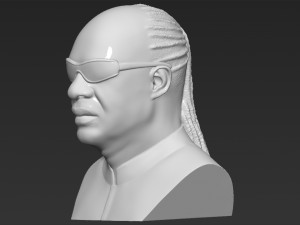 stevie wonder bust 3d printing ready stl obj formats Modèles 3D en vedette