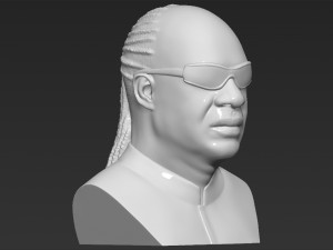 stevie wonder bust 3d printing ready stl obj formats Modèles 3D en vedette