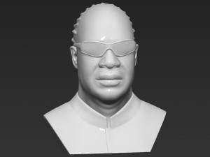 stevie wonder bust 3d printing ready stl obj formats Modèles 3D en vedette