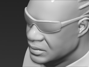 stevie wonder bust 3d printing ready stl obj formats Modèles 3D en vedette